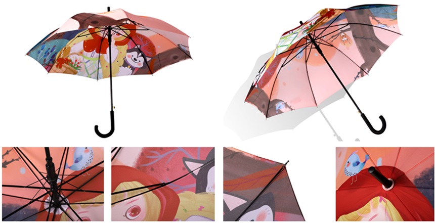 Little Red Riding Hood Printed Golf Umbrellas