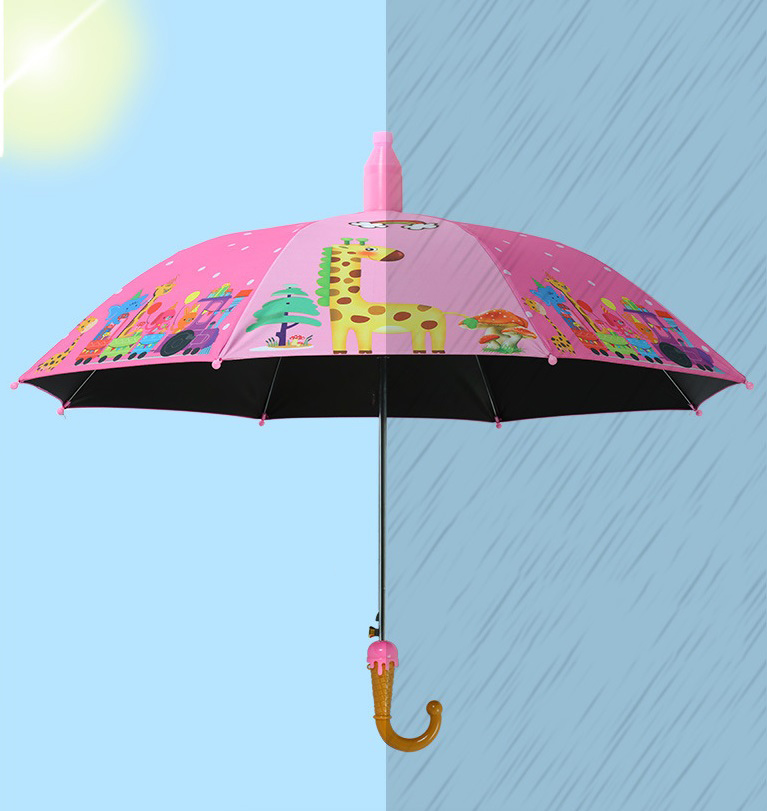 cartoon children umbrella