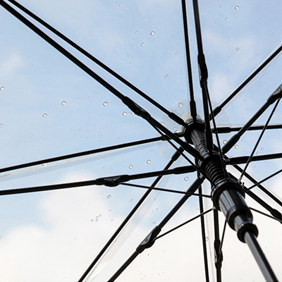 windproof dome transparent rain umbrella