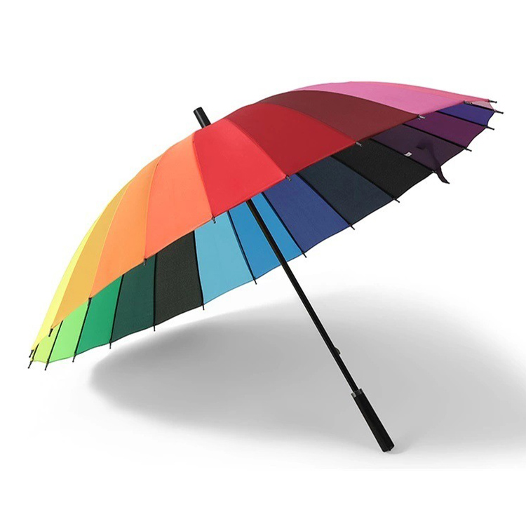 parapluies de golf arc-en-ciel