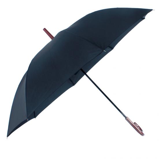  40.2 Parapluie de bâton de marche de pouce noir automatique