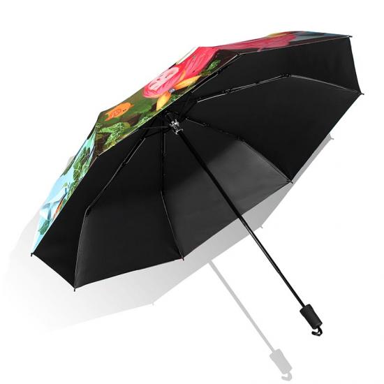 Petit parapluie pliant coupe-vent automatique