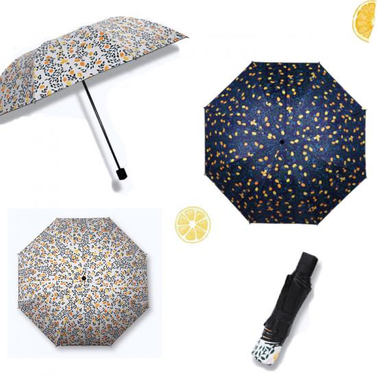 Parapluie pliante manuelle manuelle du citron 3