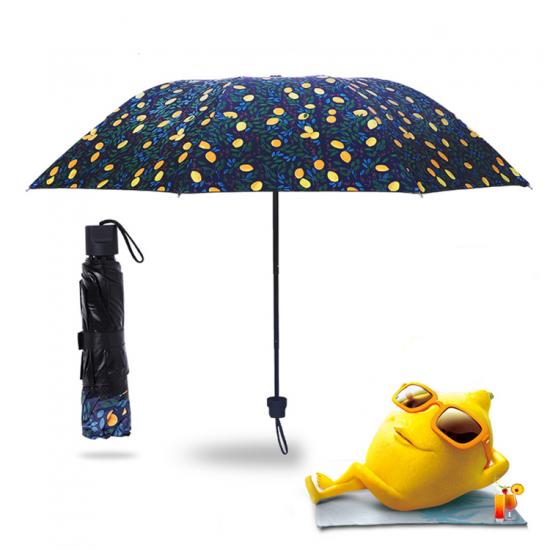 Parapluie pliante citron