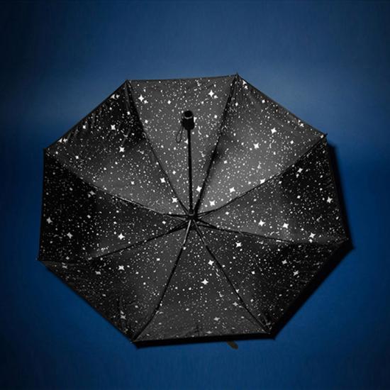 Voyage extérieur pliant parapluie de pluie de soleil avec impression Skidry Sky