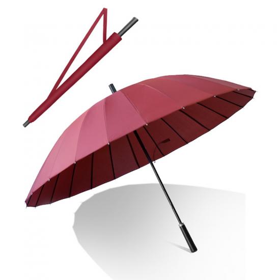 Parapluie de golf double coupe-vent robuste 24 côtes