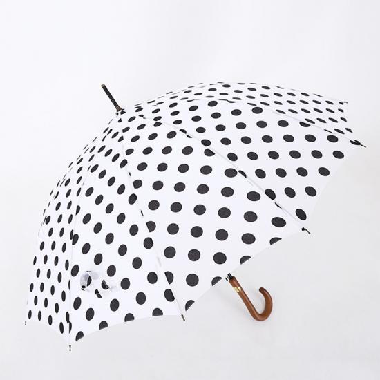 Parapluie à pois Auto Open Golf Umbrella 16 Ribs