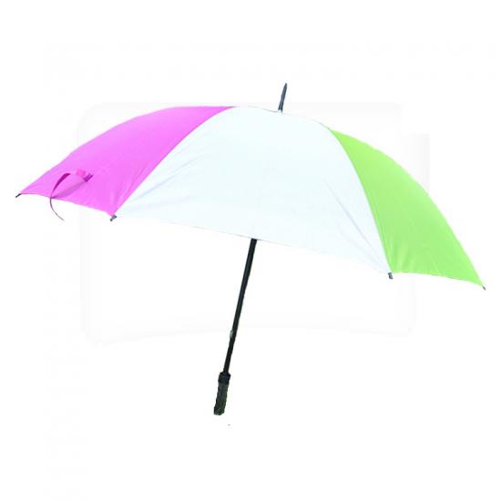 Parapluie de golf de protection UV colorée d'argent