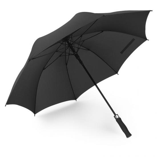 vente en gros parapluie de golf droit automatique parapluie en bois à long manche
