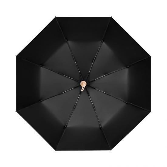Parapluie pliant en vinyle à ouverture automatique pour femmes trois
