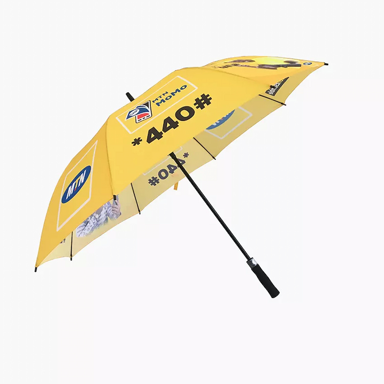 Parapluie promotionnel droit à une seule couche de parapluie de golf de la publicité adaptée aux besoins du client d'impression

