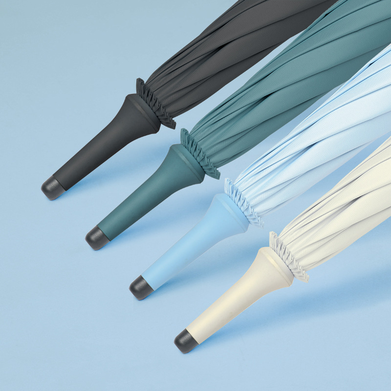 Conception personnalisée de parapluie Grand parapluie de golf à long manche Parapluie publicitaire
