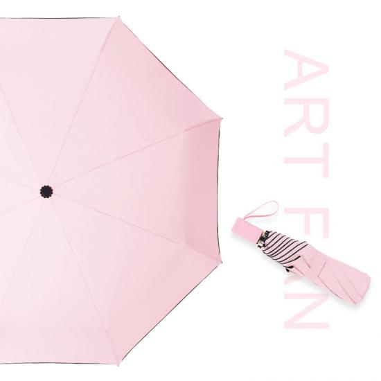 Fournisseurs de parapluies en gros Parapluie en vinyle à trois volets Écran solaire Parasol UV Parapluie
