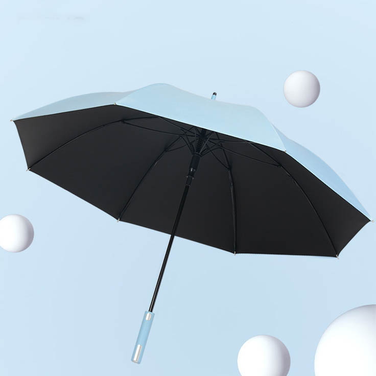 Conception personnalisée de parapluie Grand parapluie de golf à long manche Parapluie publicitaire
